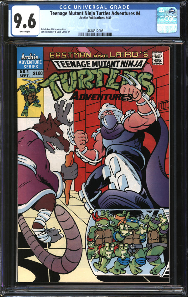 Teenage Mutant Ninja Turtles Adventures (1989) # 4 CGC 9.6 NM+