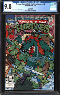 Teenage Mutant Ninja Turtles Adventures (1989) # 6 Third Printing CGC 9.8 NM/MT