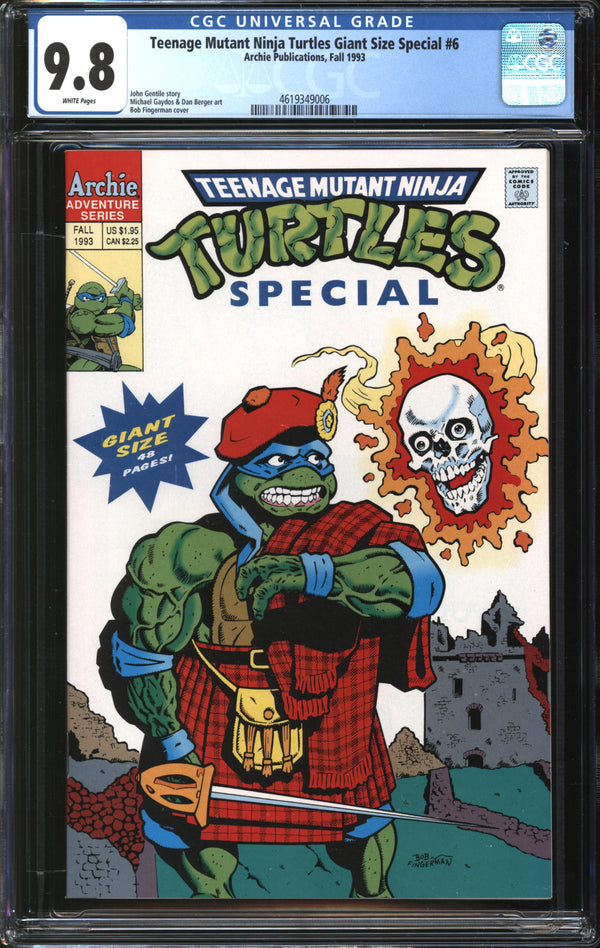 Teenage Mutant Ninja Turtles Giant Size Special (1993) # 6 CGC 9.8 NM/MT