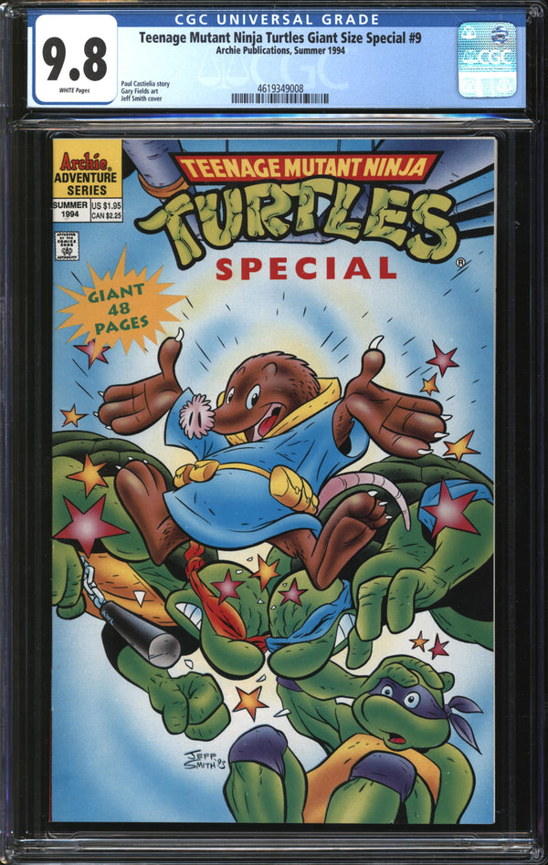 Teenage Mutant Ninja Turtles Giant Size Special (1993) # 9 CGC 9.8 NM/MT
