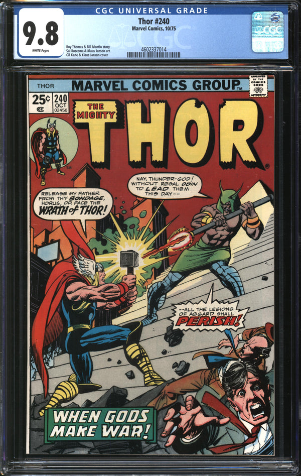 Thor (1966) #240 CGC 9.8 NM/MT