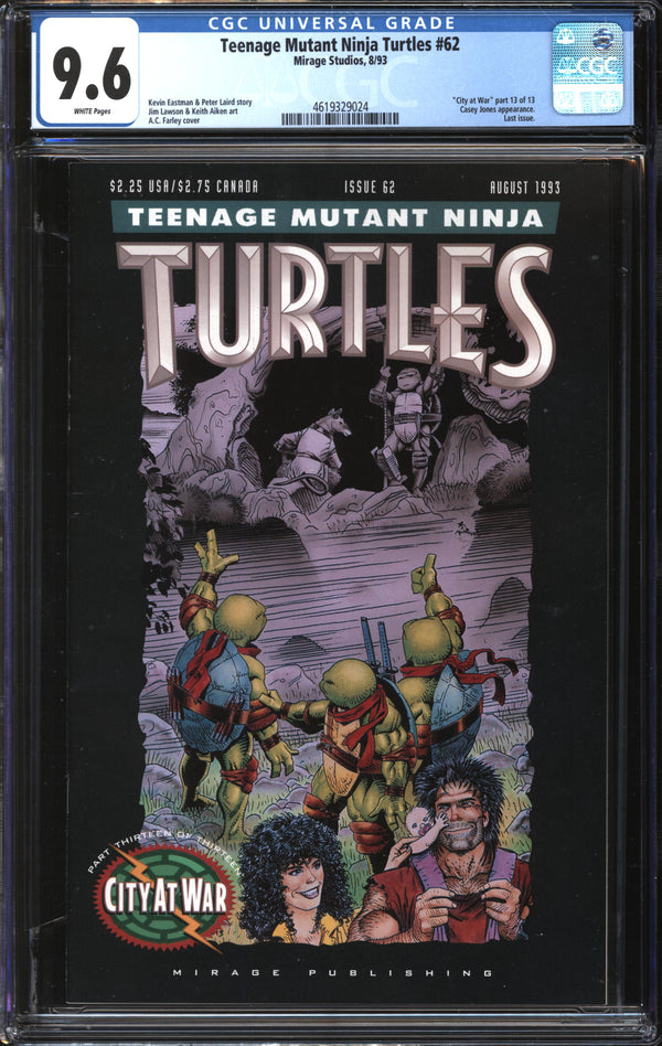 Teenage Mutant Ninja Turtles (1984) #62 CGC 9.6 NM+