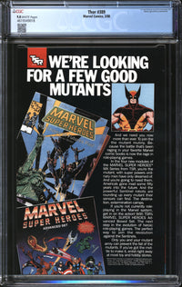 Thor (1966) #389 CGC 9.8 NM/MT