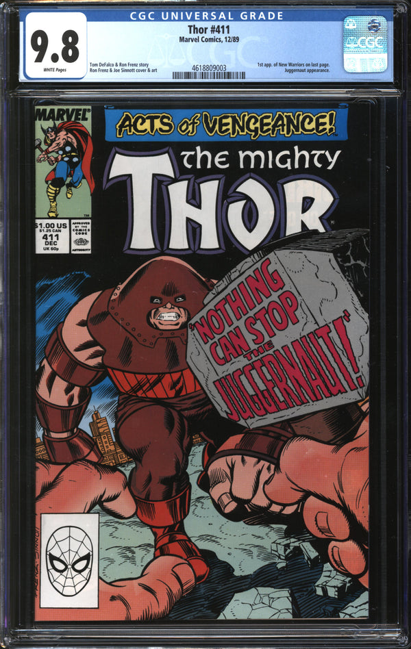 Thor (1966) #411 CGC 9.8 NM/MT