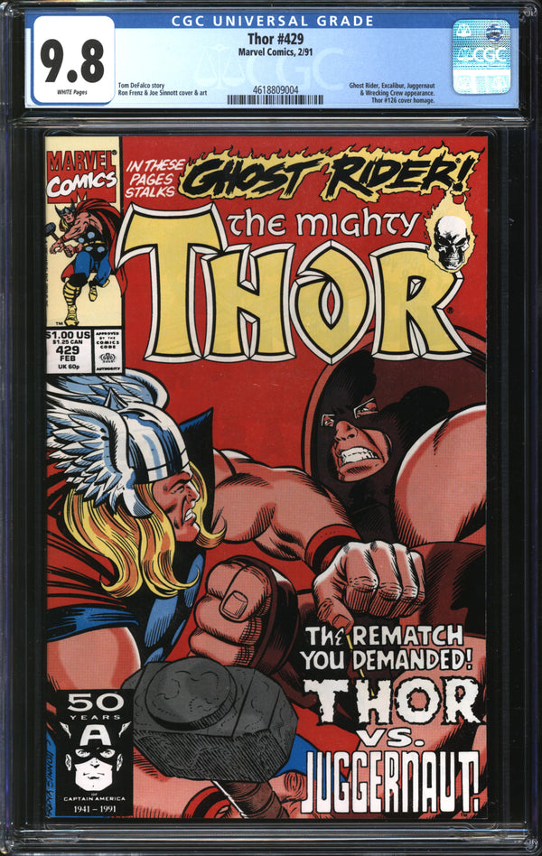 Thor (1966) #429 CGC 9.8 NM/MT