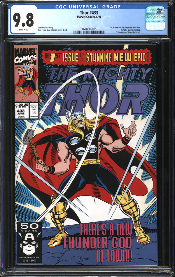 Thor (1966) #433 CGC 9.8 NM/MT