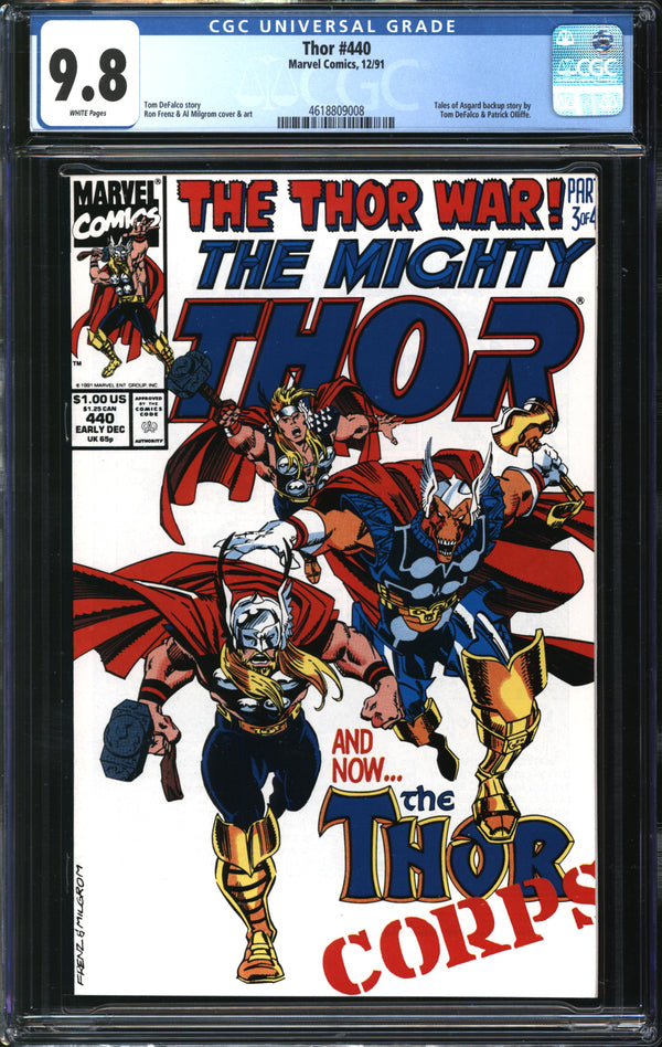 Thor (1966) #440 CGC 9.8 NM/MT