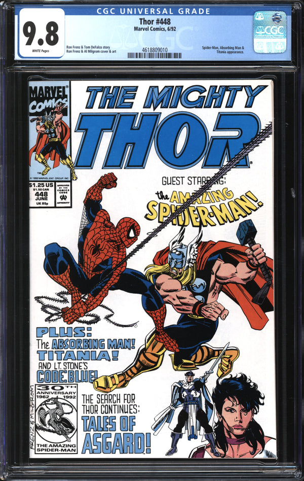 Thor (1966) #448 CGC 9.8 NM/MT