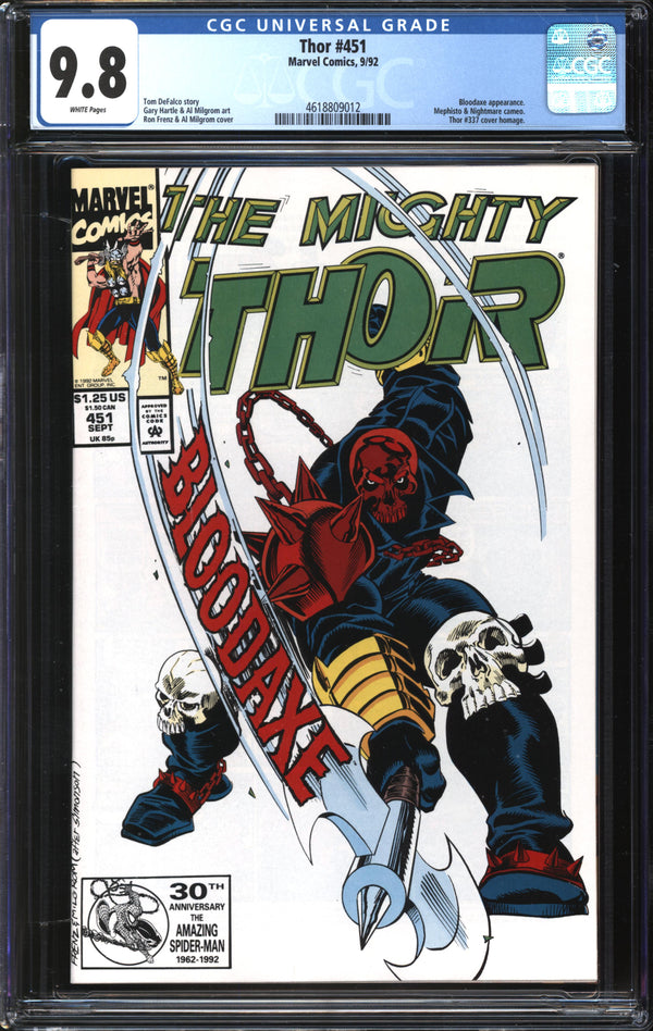 Thor (1966) #451 CGC 9.8 NM/MT