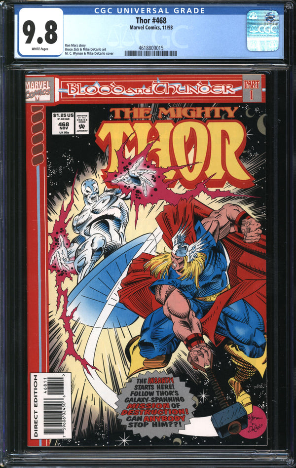 Thor (1966) #468 CGC 9.8 NM/MT