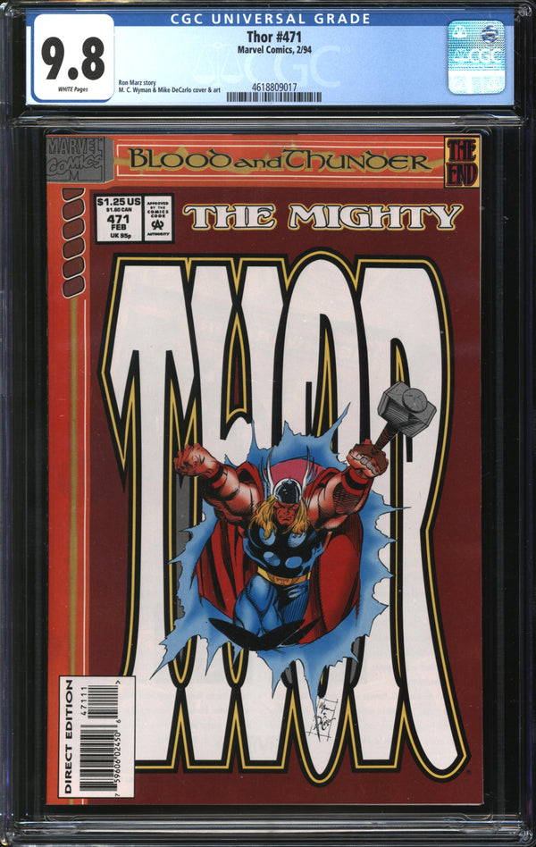 Thor (1966) #471 CGC 9.8 NM/MT