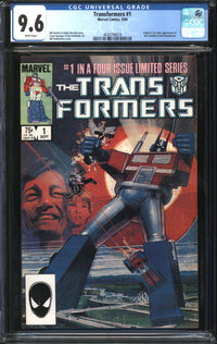 Transformers (1984) # 1 CGC 9.6 NM+