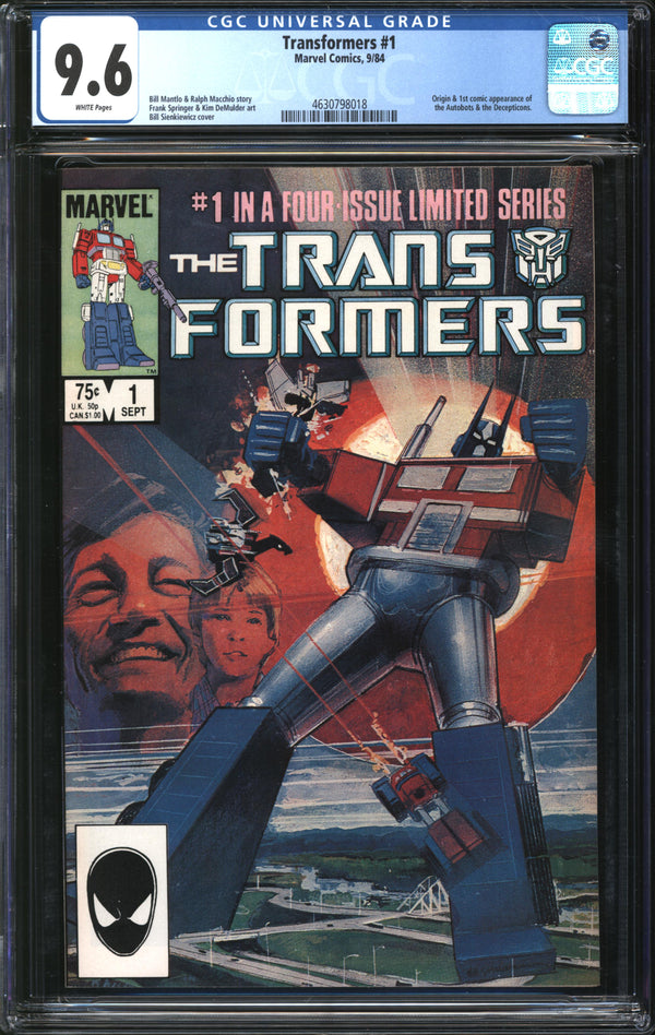 Transformers (1984) # 1 CGC 9.6 NM+