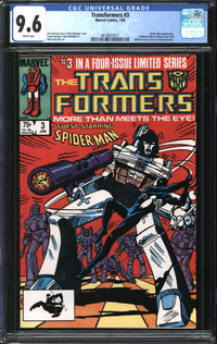 Transformers (1984) # 3 CGC 9.6 NM+