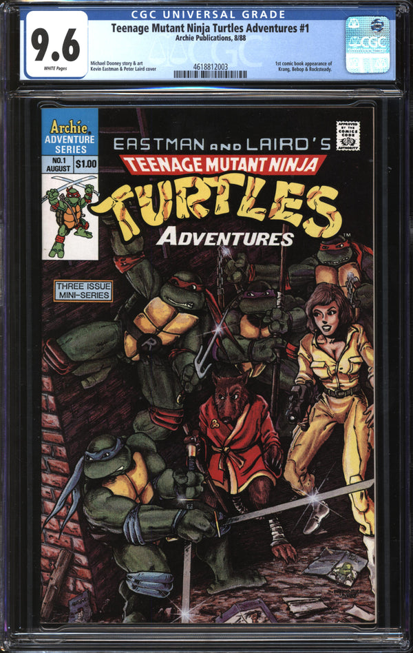 Teenage Mutant Ninja Turtles Adventures (1988) #1 CGC 9.6 NM+