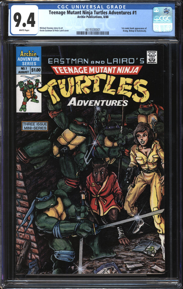 Teenage Mutant Ninja Turtles Adventures (1988) #1 CGC 9.4 NM
