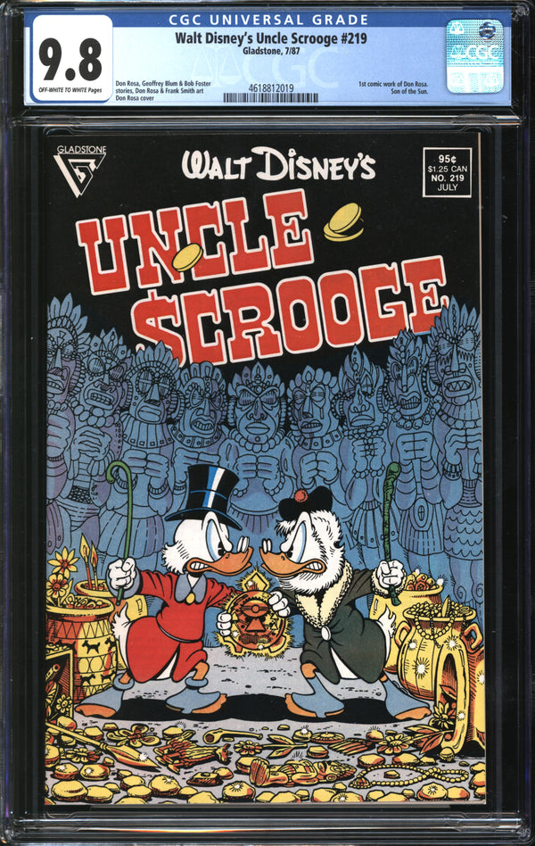 Walt Disney's Uncle Scrooge (1986) #219 CGC 9.8 NM/MT