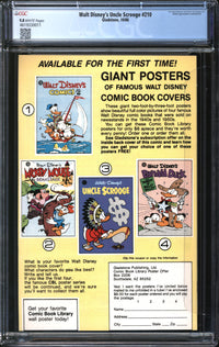 Walt Disney's Uncle Scrooge (1986) #210 CGC 9.8 NM/MT
