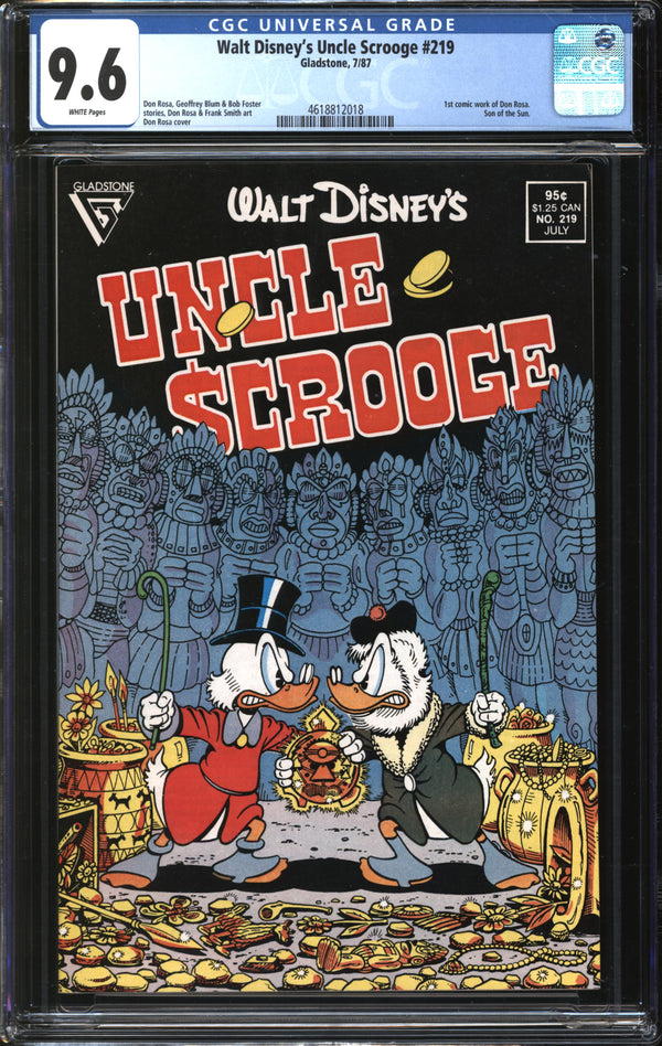 Walt Disney's Uncle Scrooge (1986) #219 CGC 9.6 NM+