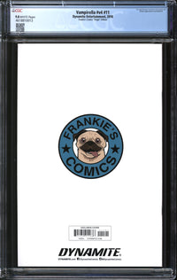 Vampirella (2017) #11 Adam Hughes Frankie's Comics Virgin Edition CGC 9.8 NM/MT