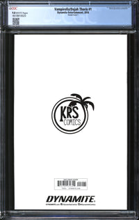 Vampirella/Dejah Thoris (2018) #1 Natali Sanders KRS Comics Variant Cover T CGC 9.8 NM/MT