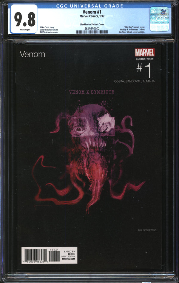 Venom (2017) #1 Hip Hop Variant CGC 9.8 NM/MT
