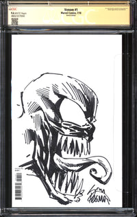 Venom (2018) #1 Sketch Edition CGC Signature Series 9.6 NM+ Signed/Sketch Donny Cates & Ryan Stegman
