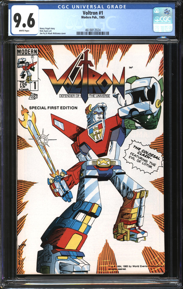 Voltron (1985) #1 CGC 9.6 NM+