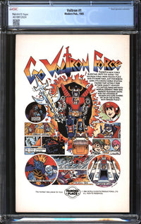 Voltron (1985) #1 CGC 9.6 NM+