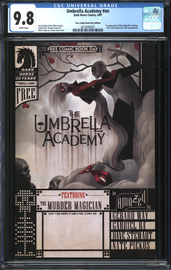 Umbrella Academy (2007) #1 Free Comic Book Day Edition CGC 9.8 NM/MT