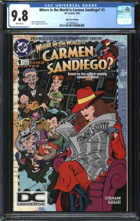 Where In The World Is Carmen Sandiego? (1996) #1 Multi-Pack Edition/DC Universe Logo CGC 9.8 NM/MT