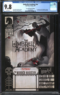 Umbrella Academy (2007) #1 Free Comic Book Day Edition CGC 9.8 NM/MT