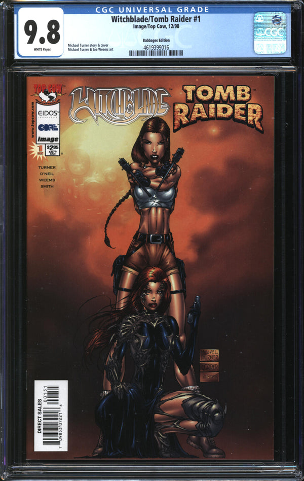 Witchblade/Tomb Raider (1998) #1 Babbages Edition CGC 9.8 NM/MT