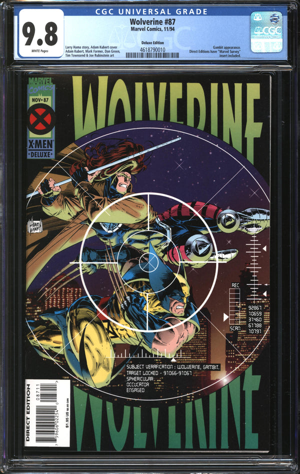 Wolverine (1988) # 87 Deluxe Edition CGC 9.8 NM/MT