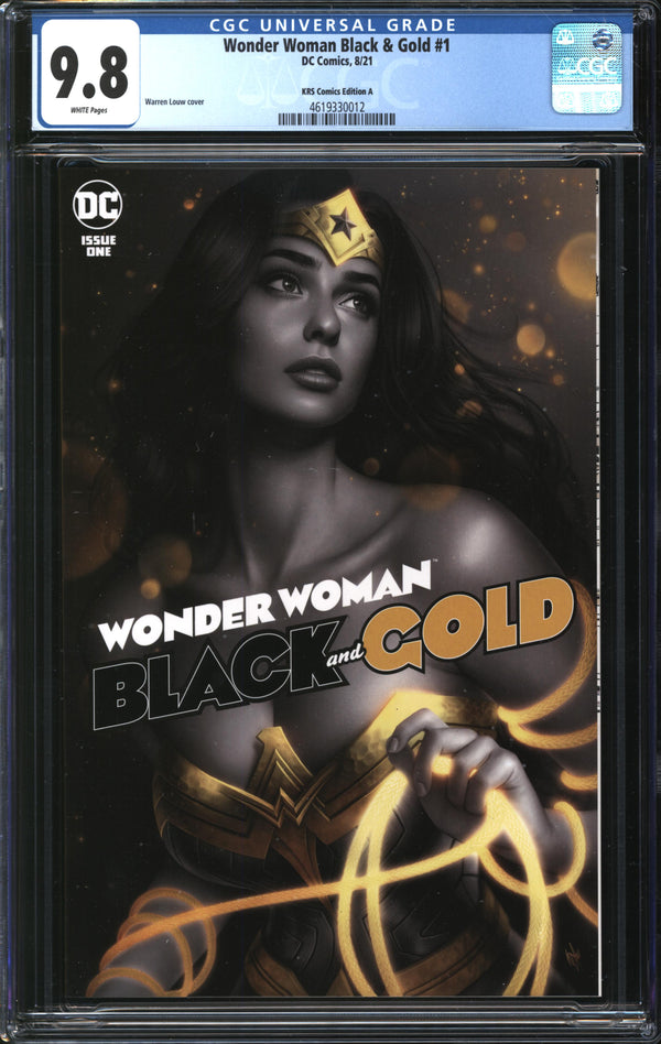 Wonder Woman Black & Gold (2021) #1 Warren Louw KRS Comics Edition A CGC 9.8 NM/MT