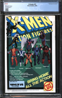 X-Factor (1986) #71 CGC 9.9 MINT