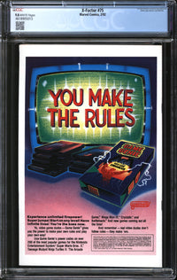 X-Factor (1986) #75 CGC 9.8 NM/MT