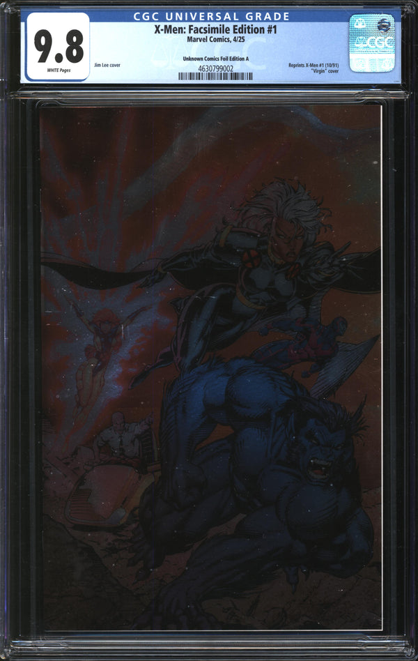 X-Men: Facsimile Edition (2025) #1 Unknown Comics Foil Edition A CGC 9.8 NM/MT