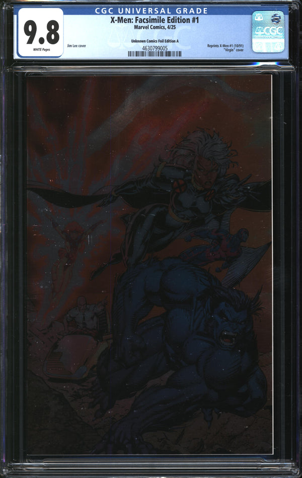 X-Men: Facsimile Edition (2025) #1 Unknown Comics Foil Edition A CGC 9.8 NM/MT