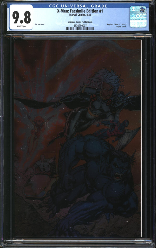 X-Men: Facsimile Edition (2025) #1 Unknown Comics Foil Edition A CGC 9.8 NM/MT