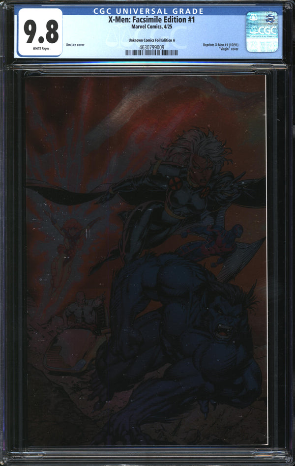X-Men: Facsimile Edition (2025) #1 Unknown Comics Foil Edition A CGC 9.8 NM/MT