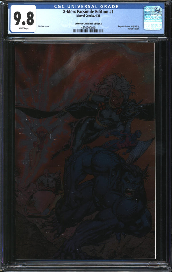X-Men: Facsimile Edition (2025) #1 Unknown Comics Foil Edition A CGC 9.8 NM/MT