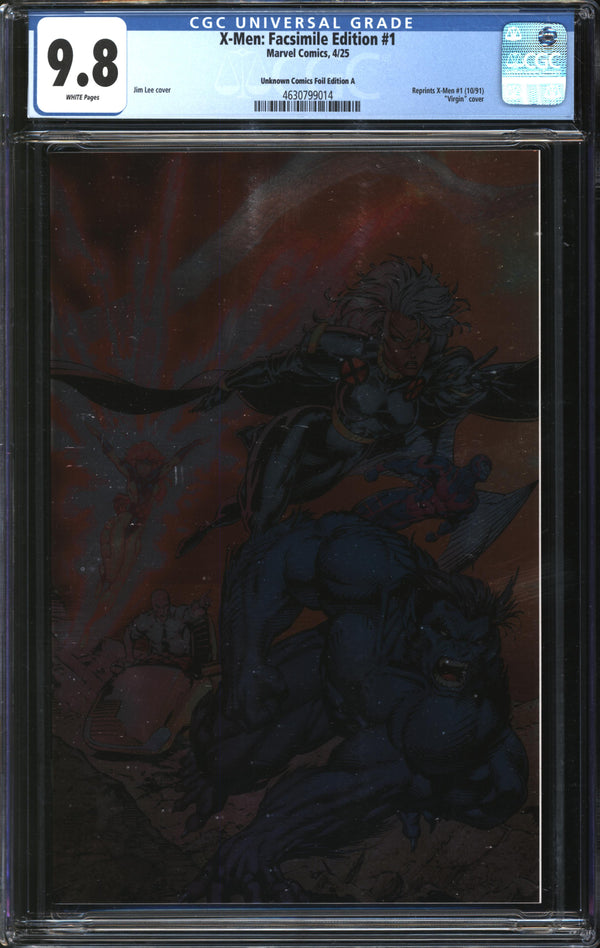 X-Men: Facsimile Edition (2025) #1 Unknown Comics Foil Edition A CGC 9.8 NM/MT
