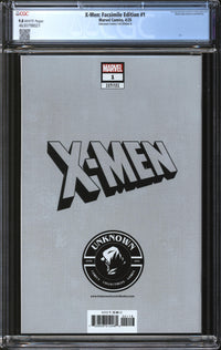 X-Men: Facsimile Edition (2025) #1 Unknown Comics Foil Edition A CGC 9.8 NM/MT