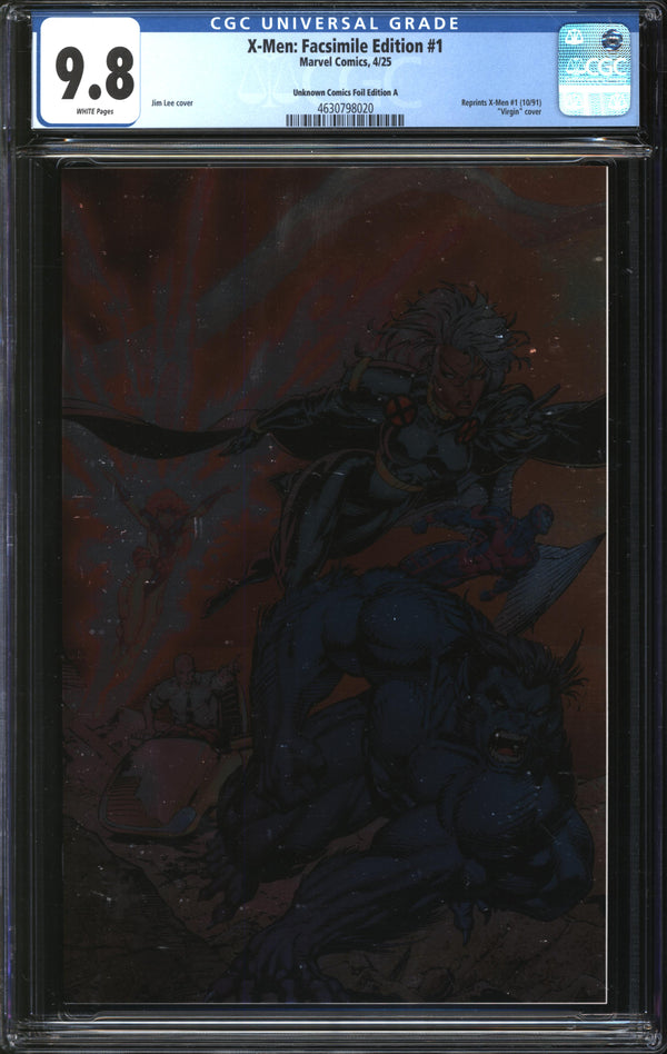 X-Men: Facsimile Edition (2025) #1 Unknown Comics Foil Edition A CGC 9.8 NM/MT