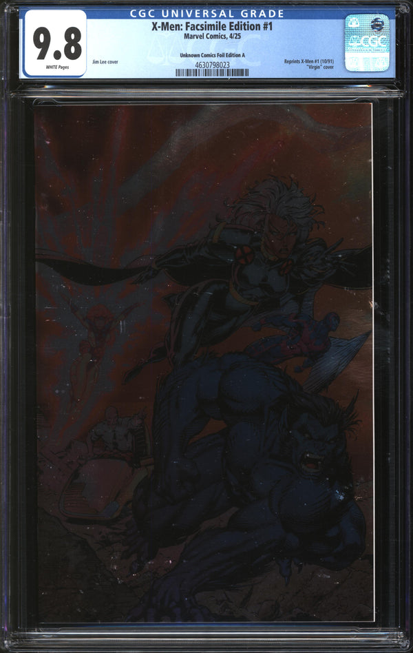 X-Men: Facsimile Edition (2025) #1 Unknown Comics Foil Edition A CGC 9.8 NM/MT