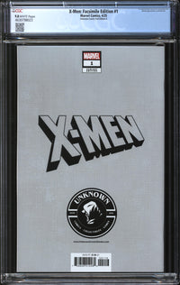 X-Men: Facsimile Edition (2025) #1 Unknown Comics Foil Edition A CGC 9.8 NM/MT