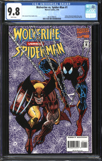 Wolverine Vs. Spider-Man (1995) #1 CGC 9.8 NM/MT