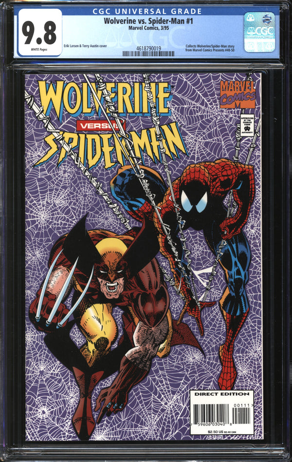 Wolverine Vs. Spider-Man (1995) #1 CGC 9.8 NM/MT