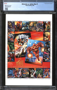 Wolverine Vs. Spider-Man (1995) #1 CGC 9.8 NM/MT